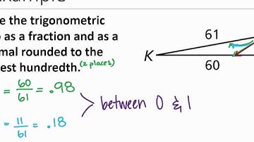 Geometry: Section 8.2- Trigonometric Ratios