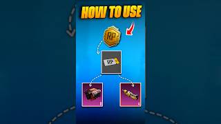 HOW TO USE RP POINTS VOUCHER IN BGMI #shorts