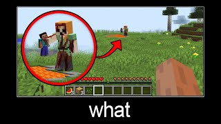 : Minecraft wait what meme part 240 (scary giant Alex)