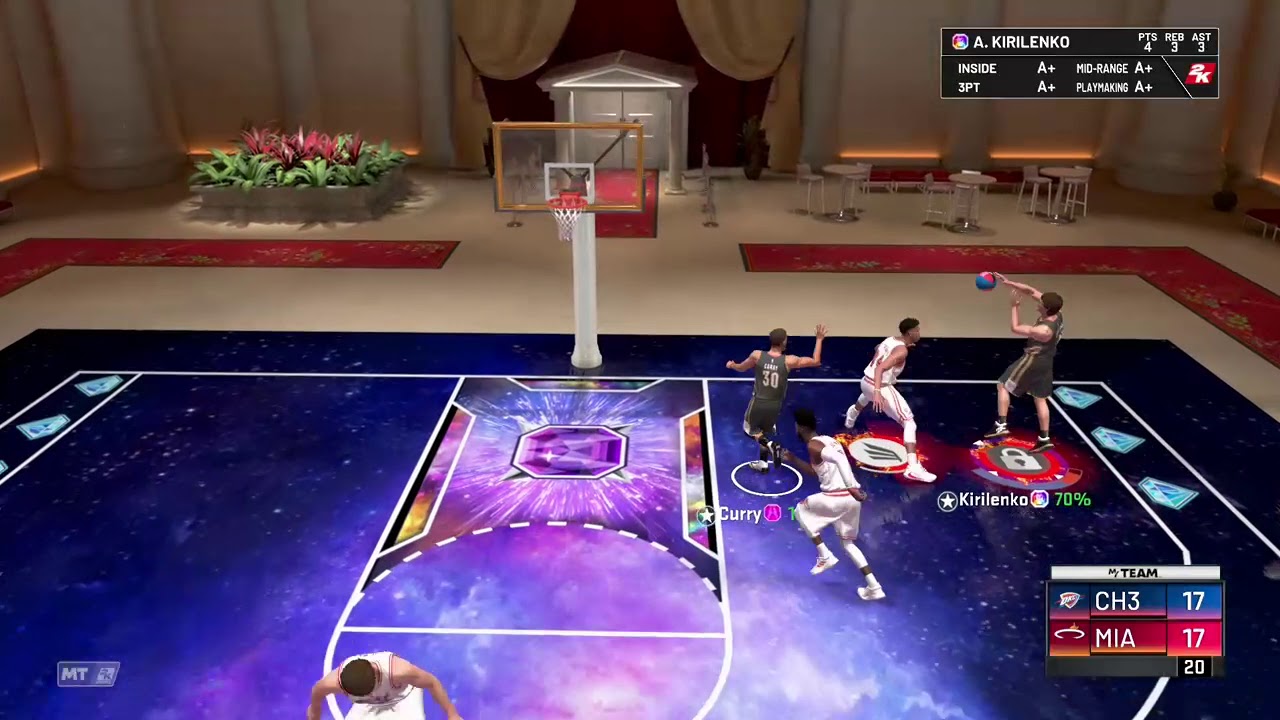NBA 2K20 MyTeam Triple Threat Game Winning Dunk - YouTube