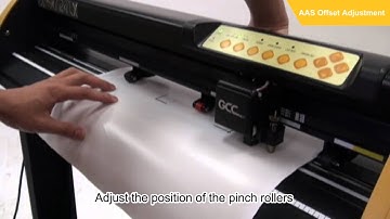 GCC--- AAS II (Automatic-Aligning System)Contour Cutting Demo for Expert24 LX