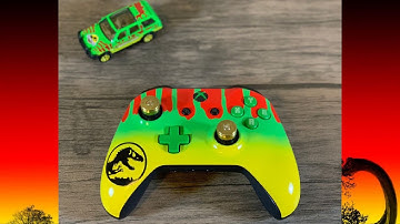 Custom JURASSIC PARK Xbox One Controller from Undead Gaming (Rifle Ammo Thumbsticks)