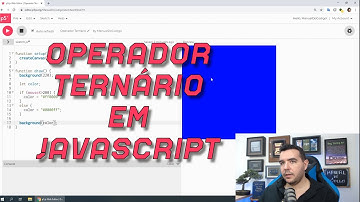 Operador Ternário em JavaScript. Curso de Javascript com P5js. Parte 10.