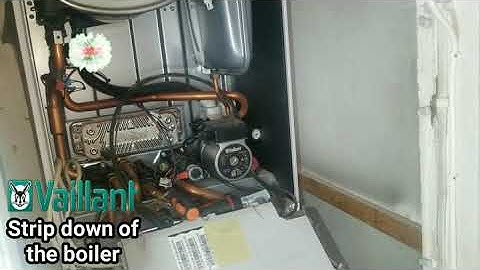 Vaillant boiler strip down service