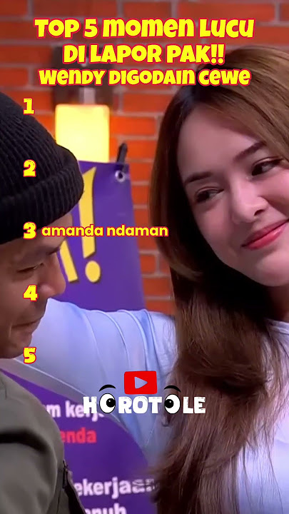 Lucu Wendi diGodain cewe Lapor Pak!! #laporpaktrans7 #wendy #lucu