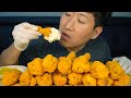 직접 만든, 체다 치즈 듬뿍 뿌린 체다 치즈 닭다리 치킨!! (Fried Chicken with Cheddar Cheese) 요리&먹방!! - Mukbang eating show