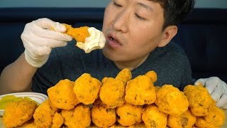 직접 만든, 체다 치즈 듬뿍 뿌린 체다 치즈 닭다리 치킨!! (Fried Chicken with Cheddar Cheese) 요리&먹방!! - Mukbang eating show