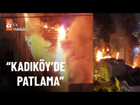 Kadıköy'den alevler yükseldi,