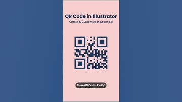 How to Create QR Code in Adobe Illustrator #illustratortips #graphicdesign