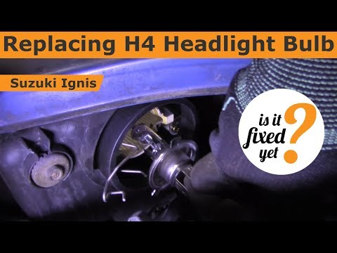 Replacing H4 Headlight Bulb - Suzuki Ignis