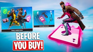 *NEW* ROGUE \& GAMBIT BUNDLE! First Ever Tool Swing Animation! (Fortnite Battle Royale)