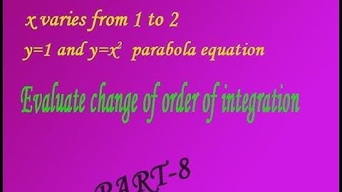 VTU Engineering Maths 1 Changing the order of integration interesting & simple example(PART-8)