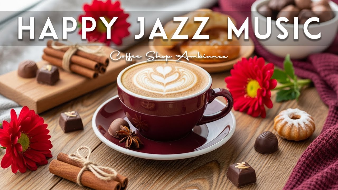 Happy Jazz Music ☕ Smooth Bossa Nova Instrumental and Relaxing Jazz Cafe Music for Studying