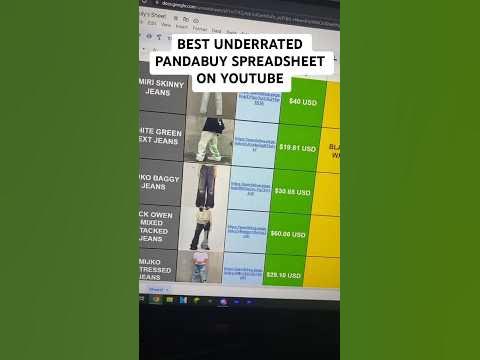 Best Pandabuy Spreadsheet! #shorts - YouTube