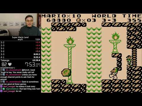 (12:29.219) Super Mario Land any% speedrun