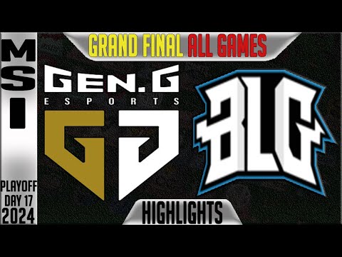 GEN vs BLG Highlights ALL GAMES | GRAND FINAL MSI 2024 Day 17 | GenG vs Bilibiligaming