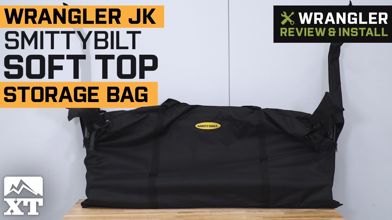 Smittybilt Jeep Wrangler Storage Bag - Soft Top - Black 596001 (07-18 Jeep  Wrangler JK)