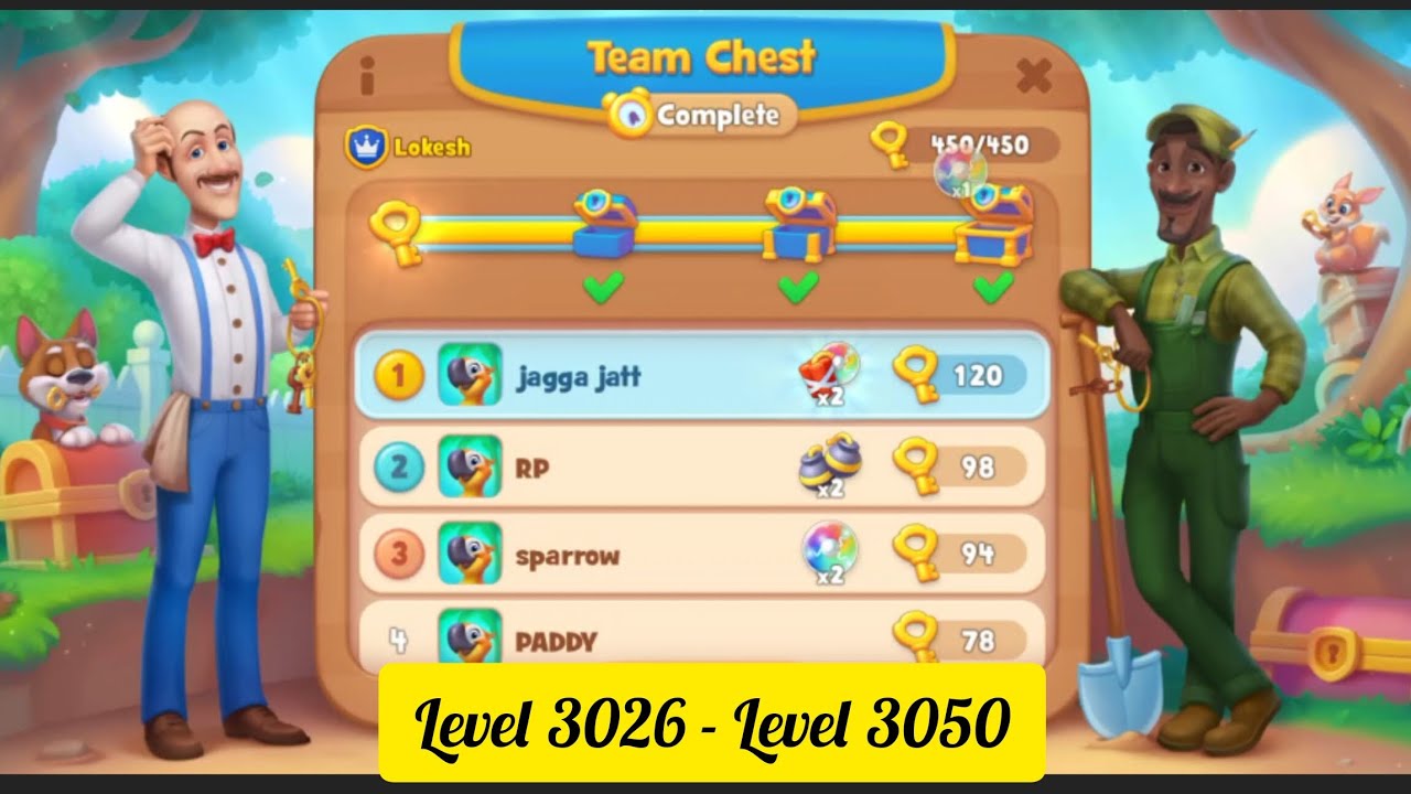 Gardenscapes ( Level 3026 - Level 3050 ) - All Puzzles - Gameplay PART - 177