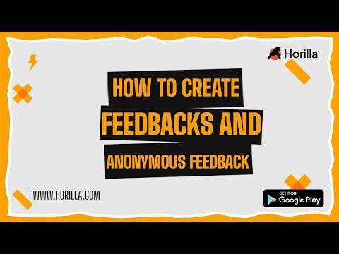 How to Create Feedback & Anonymous Feedback in Horilla HRMS | Free Performance Management System