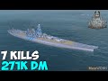 World of WarShips | Yamato | 7 KILLS | 271K Damage - Replay Gameplay 1080p 60 fps