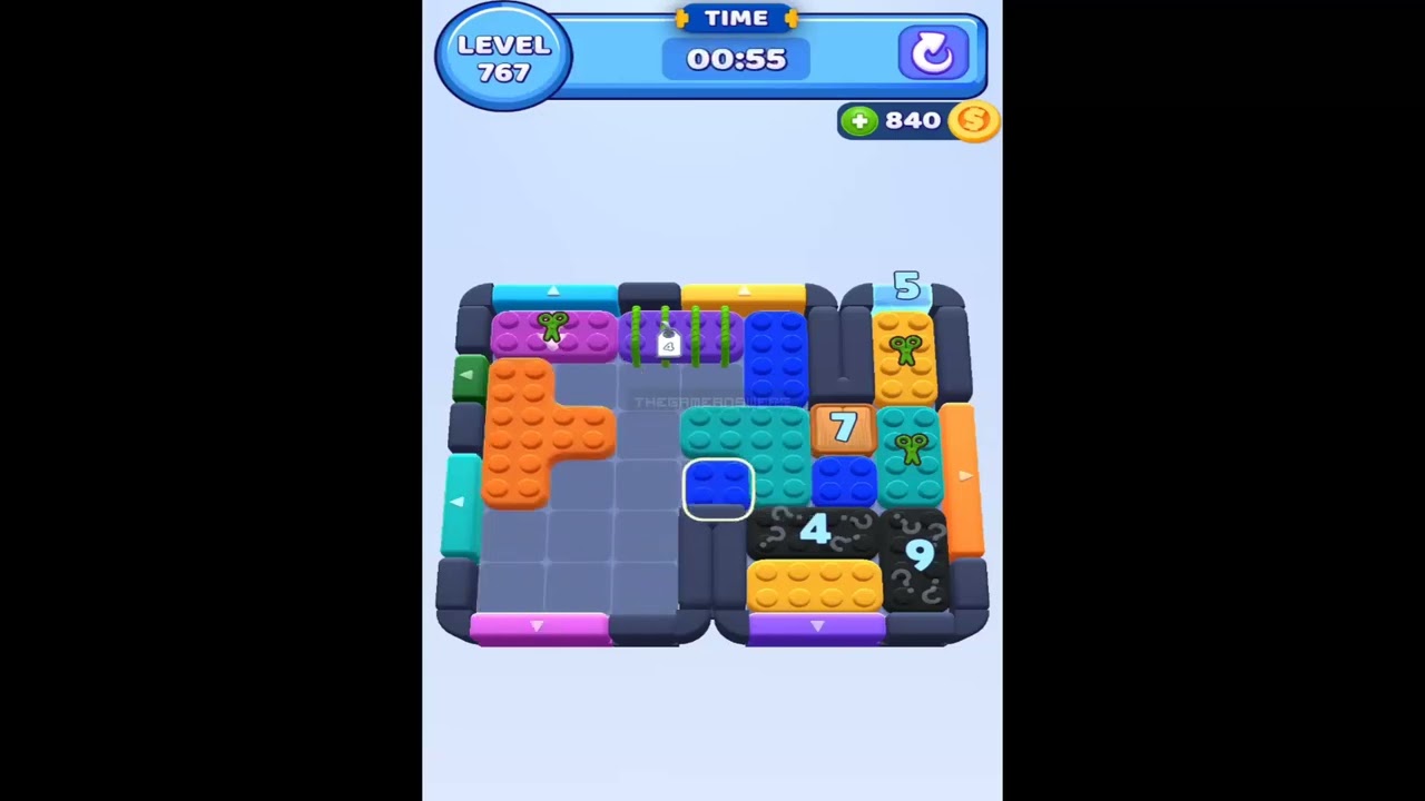 ごまめ Color Block Jam Level 767 - YouTube