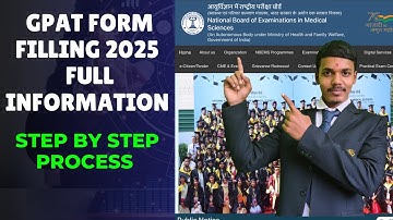 “GPAT 2025 Form Filling Step-by-Step Guide | Complete Registration Process”
