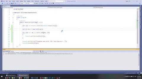 [Sıfırdan C#] Tek Boyutlu Dizi Tanımlama ve İlk Değer Atama