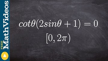Solve trig equations with cotangent and sine