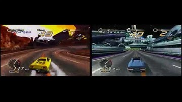 Outrun 2 (Daytona USA 2 bonus stage) 2 player Xbox System Link game