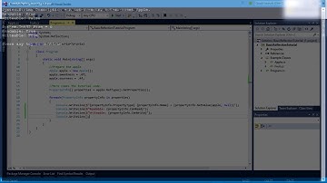 C# Basic Reflection Tutorial - 6 - PropertyInfo