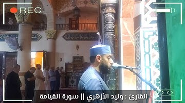 سورة القيامة || القارئ : وليد الأزهري