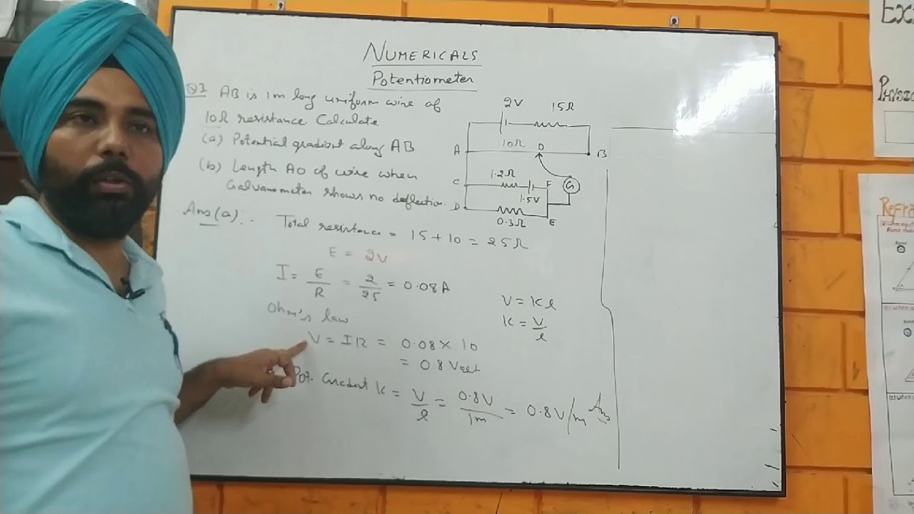 How to solve Potentiometer Numericals in XII Physics ? By PS Bakshi