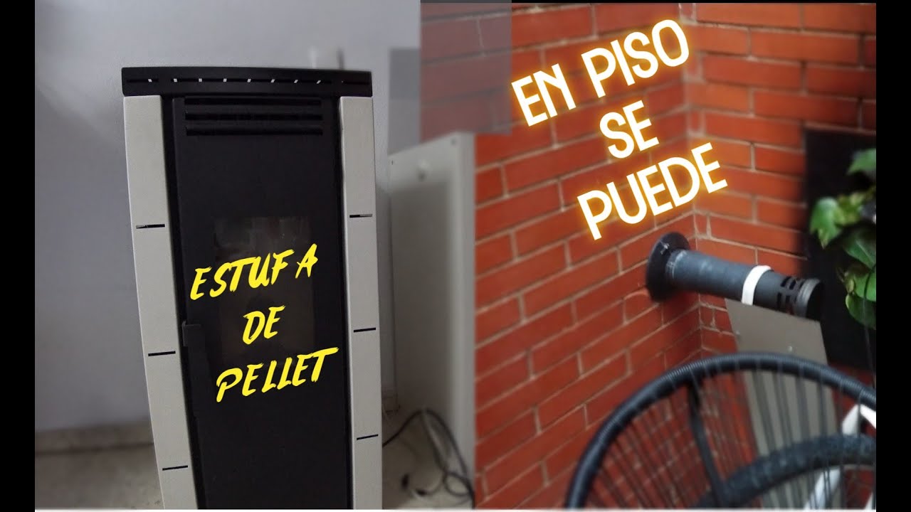 ESTUFA CHIMENEA PELLET FM BP-100 EN UN PISO, COMO FUNCIONA INSTALACIÓN, SALIDA DE HUMOS , etc