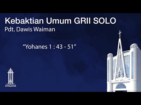 Khotbah Minggu 2 November 2025  @GRIISolo Pdt. Dawis Waiman