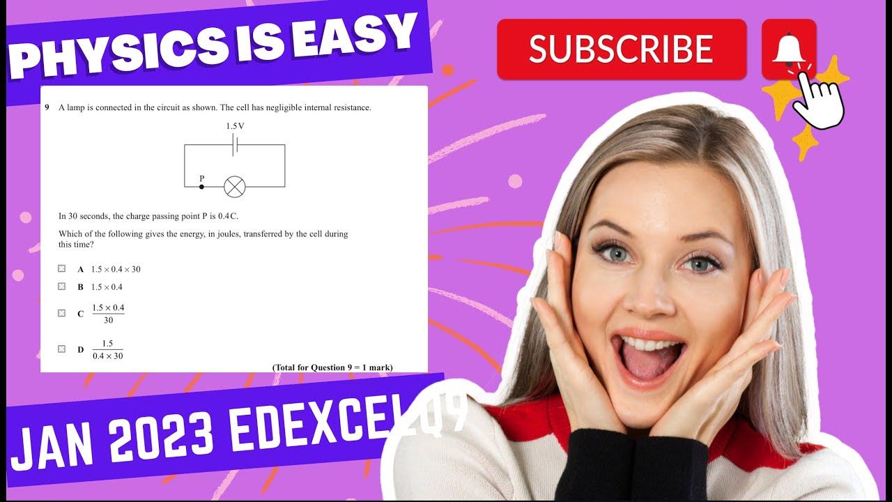 Edexcel Physics unit 2Jan 2023 WPH12/J/23 Q9 SOLVED YouTube
