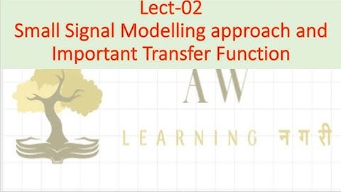 Lect 02 Small Signal Modelling approach in DC-DC Converter and Important Transfer Function