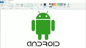 How to draw the Android logo using MS Paint | How to draw on your computer