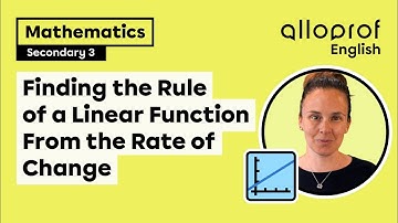 Finding the Rule of a Linear Function From the Rate of Change and a Point | Mathematics
