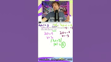 Digital SAT Math: Absolute Value