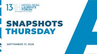 Snapshots Thursday | September 17 | Accessible Version