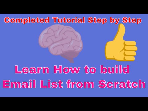Learn How to create List Building from scratch Step by Step Tutorials | Training