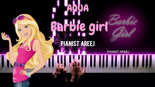 موسيقى عزف بيانو وتعليم اغنية باربي جيرل | Barbie girl - Aqua piano cover & tutorial screenshot 4