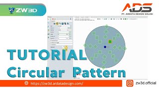 ZW3D Indonesia - Tutorial 3D modeling Circular Pattern