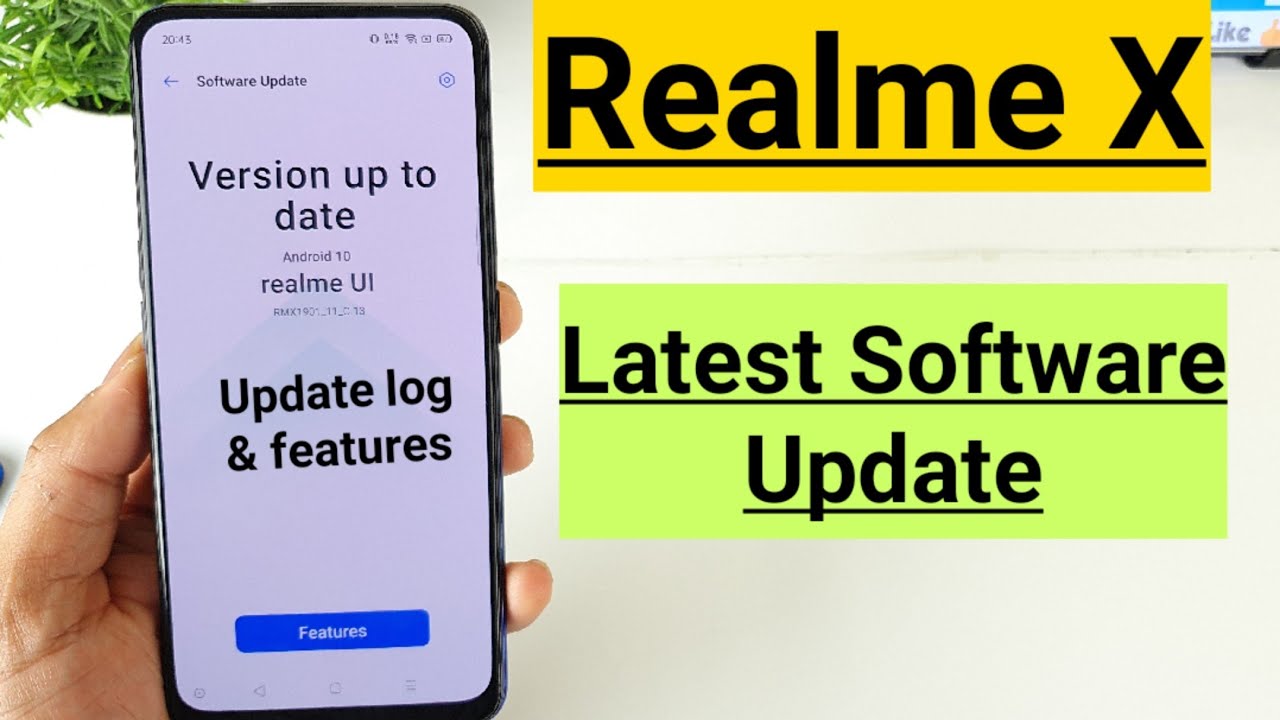 Realme x software latest update features review