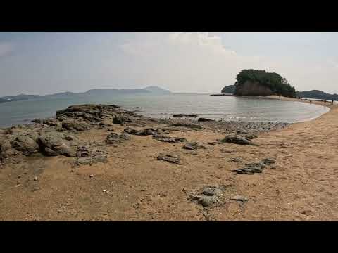 【TRAVEL VLOG, Shodoshima Island】beautiful ocean view, Seto Inland Sea ☆☆香川県小豆島、エンジェルロード☆☆ 2025.09.17