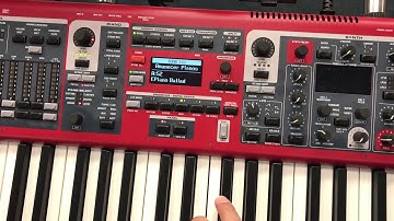 Nord Stage 3 Piano and EP set up on song mode