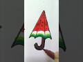 Easy Umbrella ☔ Drawing | Step by Step Drawing Tutorial#shortsfeed #drawing