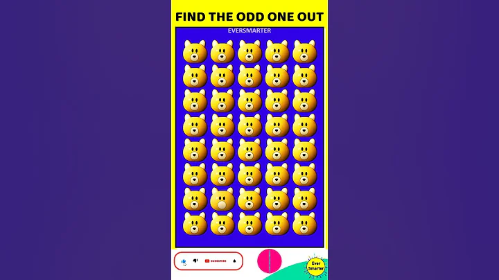 How Good Are Your Eyes | Find The Odd One Out | Eye Challenge | Emoji Quiz Puzzle Games | #shorts