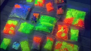 Светящиеся кубики LEGO! - Какие цвета светятся в ультрафиолетовом свете?