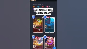NEW AXIE MARKETPLACE UPDATE l VIEW YOUR AXIE ORIGIN CARDS l AXIE INFINITY